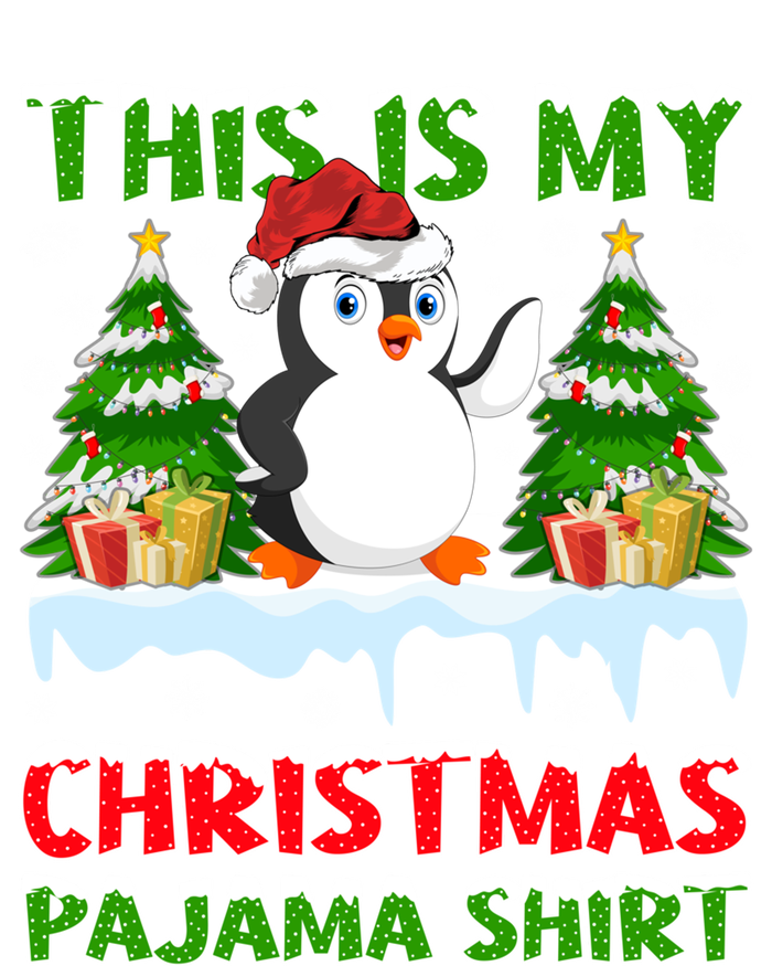 This Is My Christmas Pajama Santa Hat Penguin Christmas Funny Gift T-Shirt