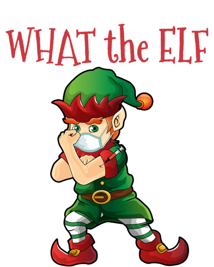 What The Elf Vaccinated Elf Funny Gift 16 in Basic Backpack