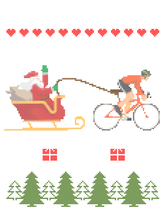 Bike Sledding Santa Sleigh Christmas Cycling Great Gift Tie-Dye T-Shirt