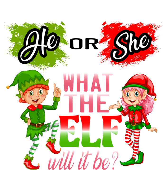 Christmas Gender Reveal He Or She What The Elf Will It Be Gift Ladies Essential Flowy Tank