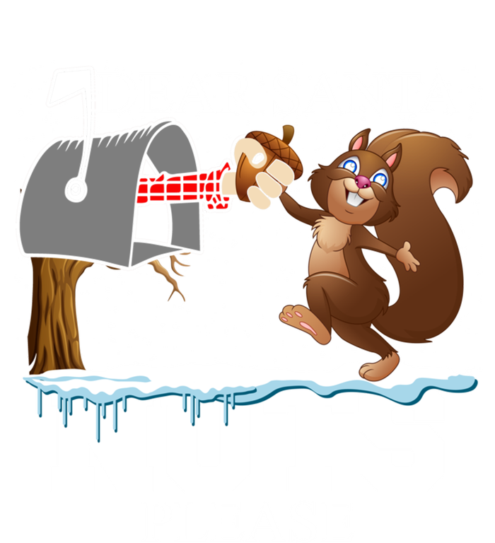 Dear Santa Nuts Please Christmas Squirrel Meaningful Gift Tall Sweatshirt