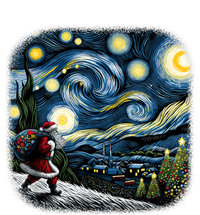 Van Gogh Starry Night Santa Christmas Winter Snowy Night T-Shirt