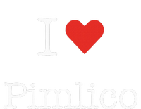 I Love Pimlico with Heart Minimalist Simple Graphic Baby Long Sleeve Bodysuit