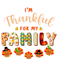 Im Thankful for My Family Thanksgiving Day Turkey Thankful T-Shirt