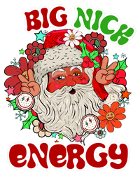 Big Nick Energy Hippie Santa Claus Christmas Peace Full Zip Hoodie