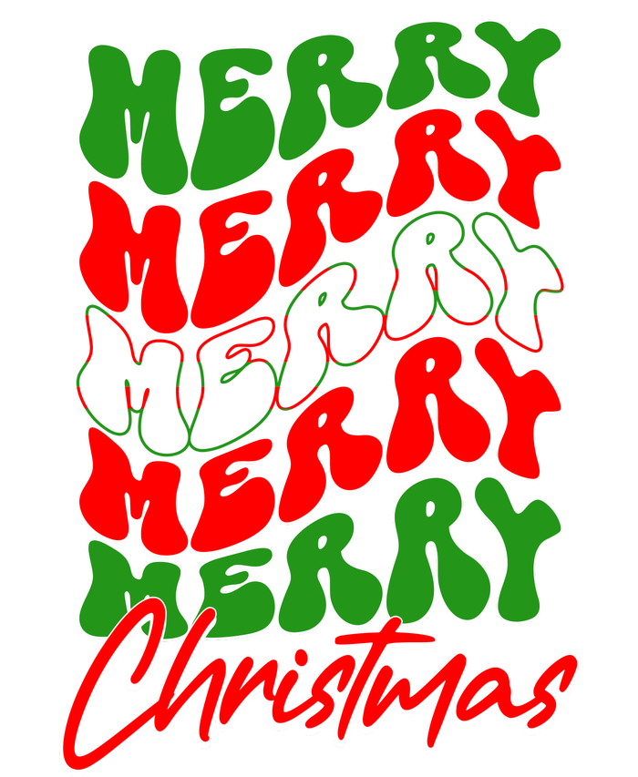 Retro Style Merry Christmas Tall T-Shirt