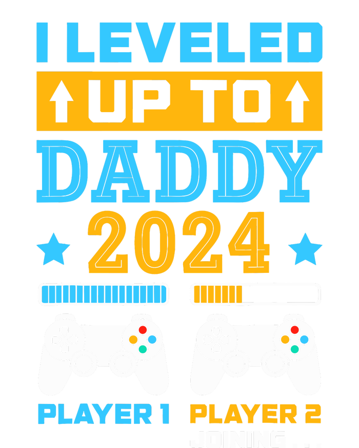 I Leveled Up To Daddy Est 2024 Soon To Be Dad Birthday Gamer Women's Racerback Tank