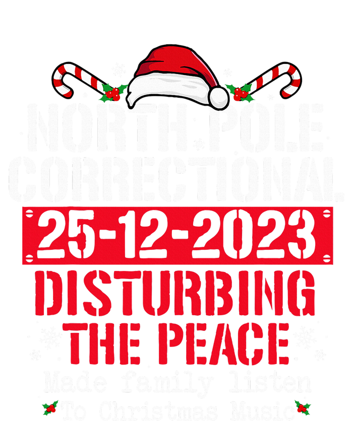 North Pole Correctional Disturbing Peace Family Christmas Sustainable Bucket Hat