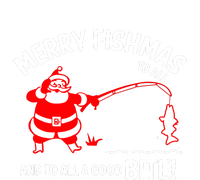 Funny Merry Fishmas Funny Fish Fishing Fisherman Christmas Xmas Gift V-Neck T-Shirt