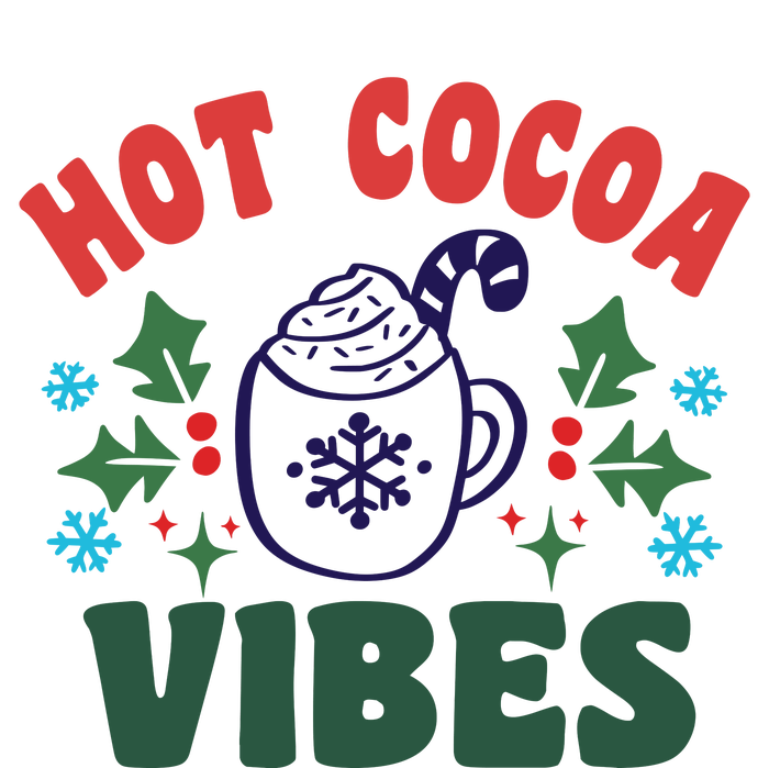 Cool Winter Christmas Hot Cocoa Vibes T-Shirt