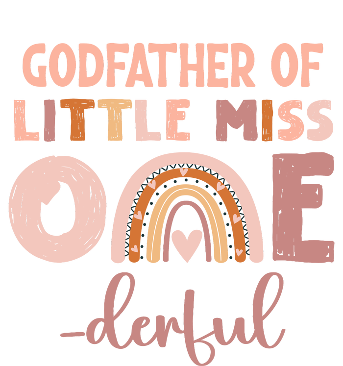 Boho Godfather Of Miss Onederful 1st Birthday Girl Cute T-Shirt