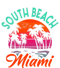 South Beach Miami Florida Sunset Vacation Distressed Retro Mousepad