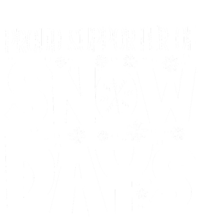 Proud Supporter Of Snow Days Teacher Christmas Premium Hoodie