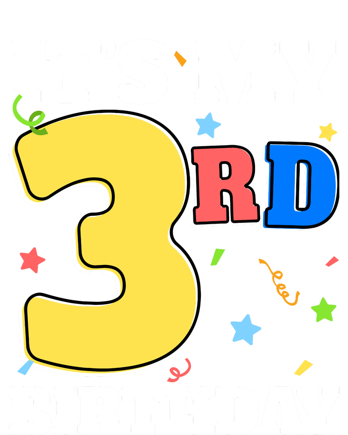 ItS My 3rd Birthday Boy 3 Girl Three Happy Birthday Youth Performance Sprint T-Shirt