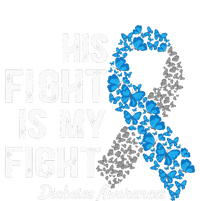 T1D His Fight Is My Fight Type 1 Diabetes Awareness Women's Crop Top Tee