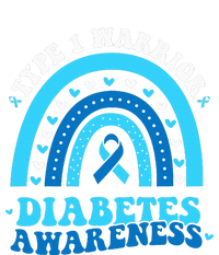 Wo Diabetes Awareness Type 1 Warrior T1D Blue Ribbon Drawstring Bag