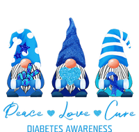 Peace Love Cure Gnome Diabetes Awareness Survivors Gifts T-Shirt