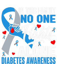 In This Family No One Fight Alone Diabetes Awareness Hands Dry Zone Grid Polo