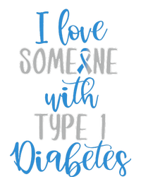 Type 1 Diabetes Love Juvenile Diabetes Blue Awareness Ribbon T-Shirt