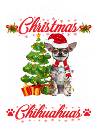 All I Want For Christmas Just Ding I Want Chihuahuas Gift Kids Long Sleeve Shirt