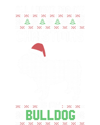 All I Want For My Christmas Bulldog Dog Ugly Xmas Pajama Gift Pom Pom 12in Knit Beanie