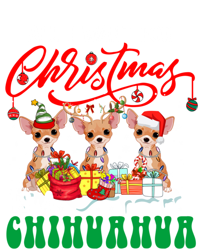 All I Want For Xmas Is A Chihuahua Three Santa Reindeer Dogs Cool Gift T-Shirt