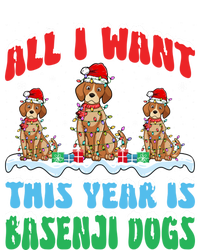 All I Want This Year Is Basenji Dog Wearing Christmas Hat Gift Ladies Essential Tank