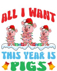 All I Want This Year Is Pigs Wearing Christmas Hat Funny Gift T-Shirt