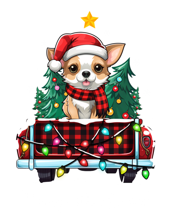 Chihuahua Christmas Dog Truck Plaid Funny Xmas Tree Meaningful Gift T-Shirt