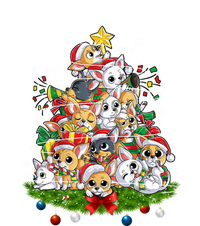 Chihuahua Dog Christmas Tree Lights Funny Xmas Dog Lover Gift Women's T-Shirt