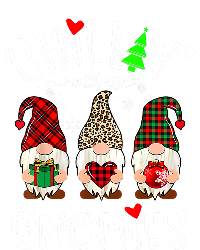 Chillin With My Gnomies Christmas Gnome Family Matching Xmas Meaningful Gift T-Shirt