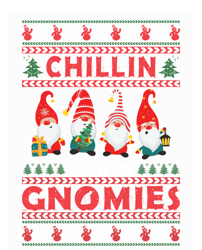 Chillin With My Gnomies Family Matching Xmas Pajamas Gnome Gift Hoodie