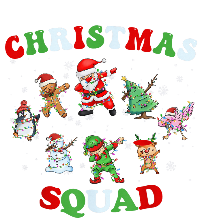 Christmas Squad Dabbing Santa Claus Elf Family Matching Pjs Performance Fleece Hoodie