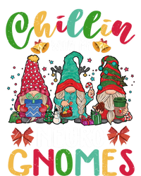 Chillin With My Neuro Nurse Gnomies Three Gnomes Xmas Funny Gift Pom Pom 12in Knit Beanie