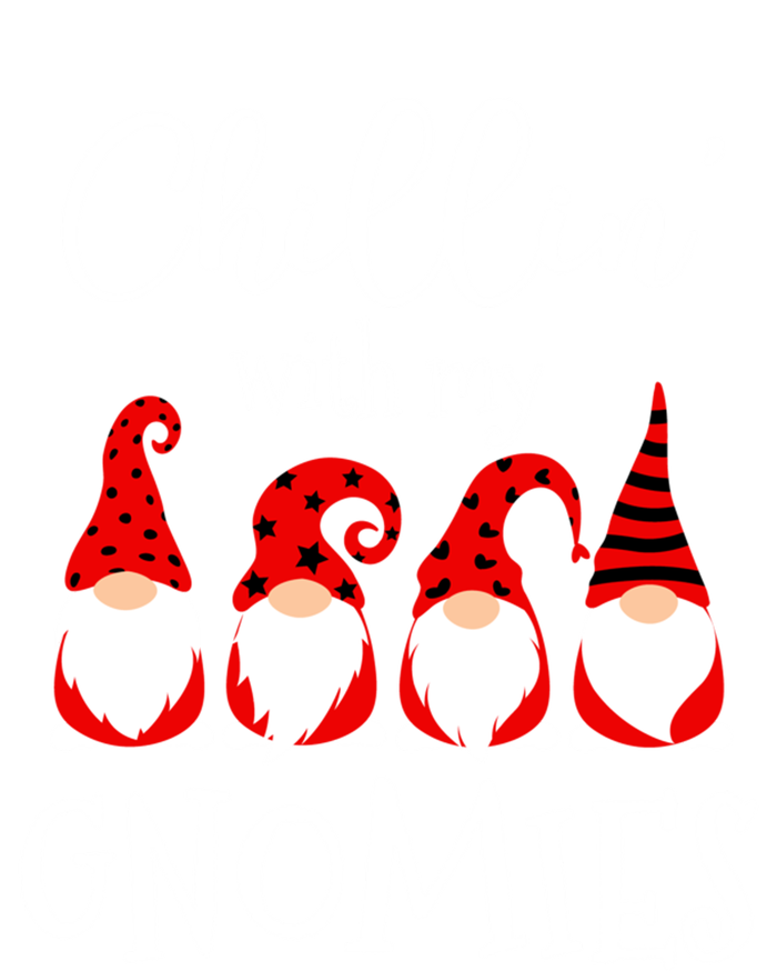 Chillin With My Gnomies Christmas Gnome Holiday Costume Gift Women's T-Shirt