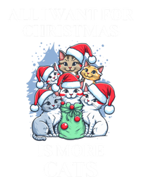 Christmas All I Want For Christmas Is More Cats Cool Gift Sweatshirt Cinch Pack Bag