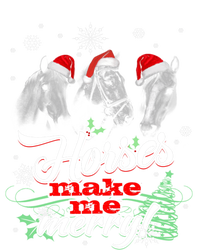 Christmas Santa Horse Make Me Merry Lover In Snow Pajamas Cool Gift Softstyle Adult Sport Polo