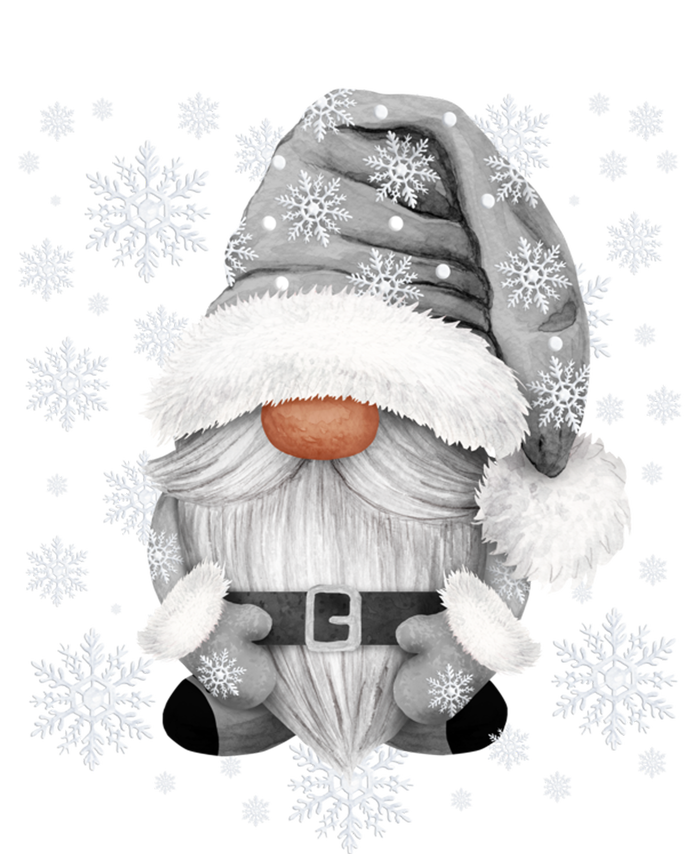 Cool Grey Santa Gnomie For Gothic And Emo With Winter Gnome Gift USA-Made Snowflake Beanie