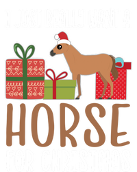 Cute Christmas Horse I Want A Horse Gift Valucap Bio-Washed Visor