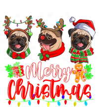 Cute Pugs Merry Christmas Light Santa Pug Christmas Family Cool Gift Mousepad