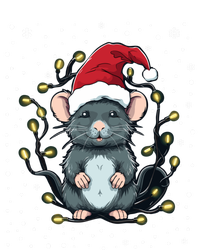 Cute Rat Christmas Lights Mouse Santa Hat Xmas Pajama Gift Bumper Sticker