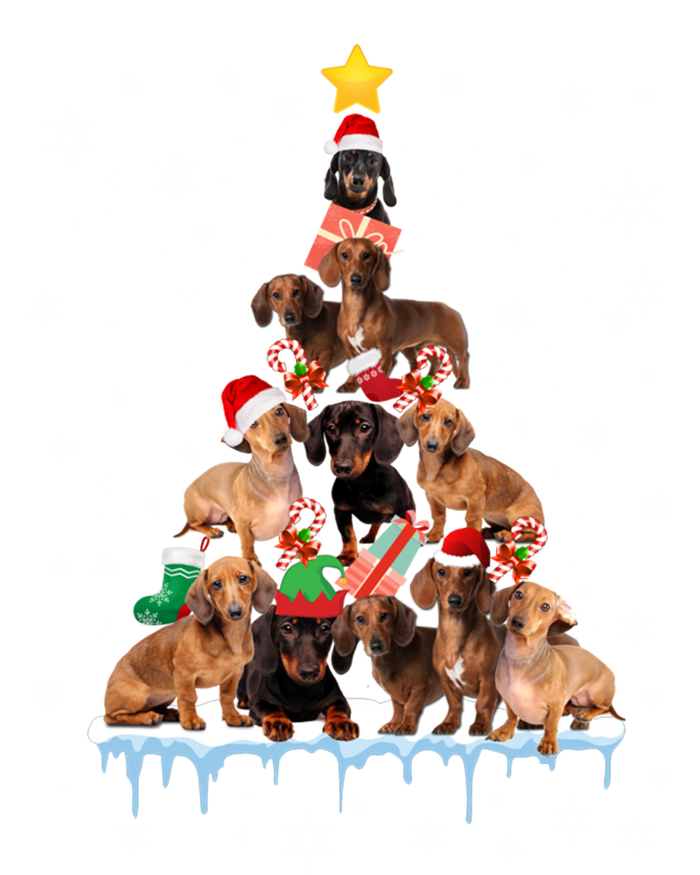 Dachshund Christmas Tree Funny Santa Reindeer Lover Gift Sweatshirt Cinch Pack Bag