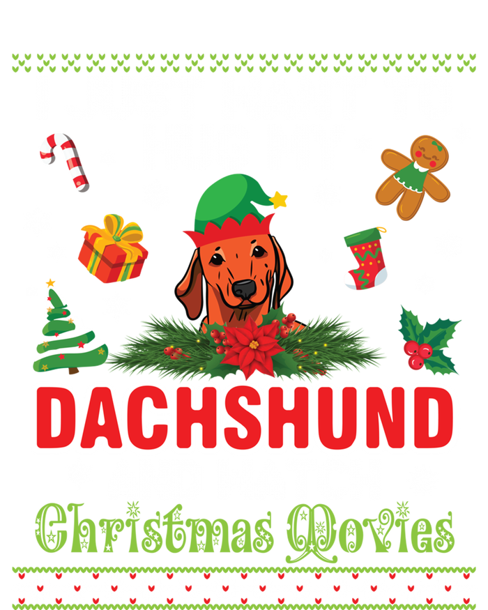 Dachshund Dog Christmas Tree Family Xmas Ugly Dog Owner Gift Women's Racerback Tank