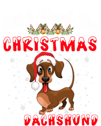 Dachshund Santa Hat All I Want For Christmas Is A Dachshund Meaningful Gift T-Shirt