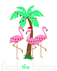 Deck The Palm Trees Flamingo Christmas Holiday Funny Great Gift Softstyle Adult Sport Polo