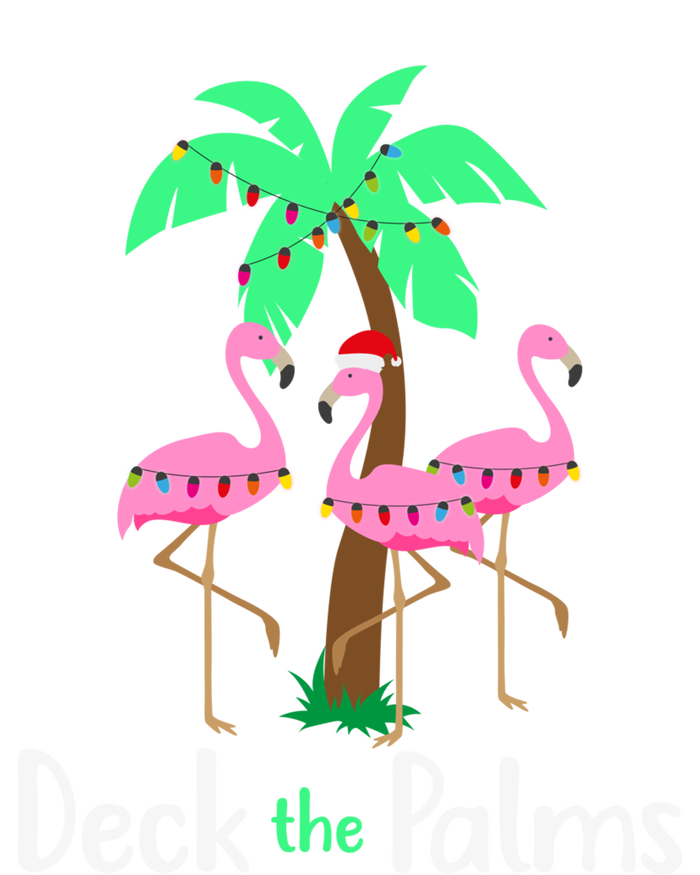 Deck The Palm Trees Flamingo Christmas Holiday Funny Great Gift Softstyle Adult Sport Polo