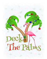 Deck The Palms Beach Christmas Flamingo Gift T-Shirt