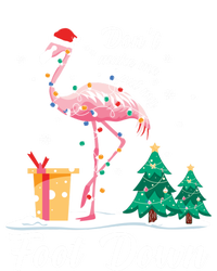 Flamingo Christmas Tree Santa Hat Xmas Light Merry Christmas Gift Toddler Sweatshirt