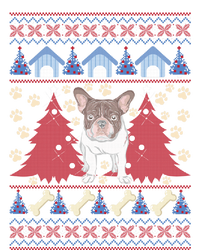 French Bulldog Ugly Christmas Holiday Dog Lover Xmas Gift Funny Gift Women's Long Sleeve Flannel Pajama Set 