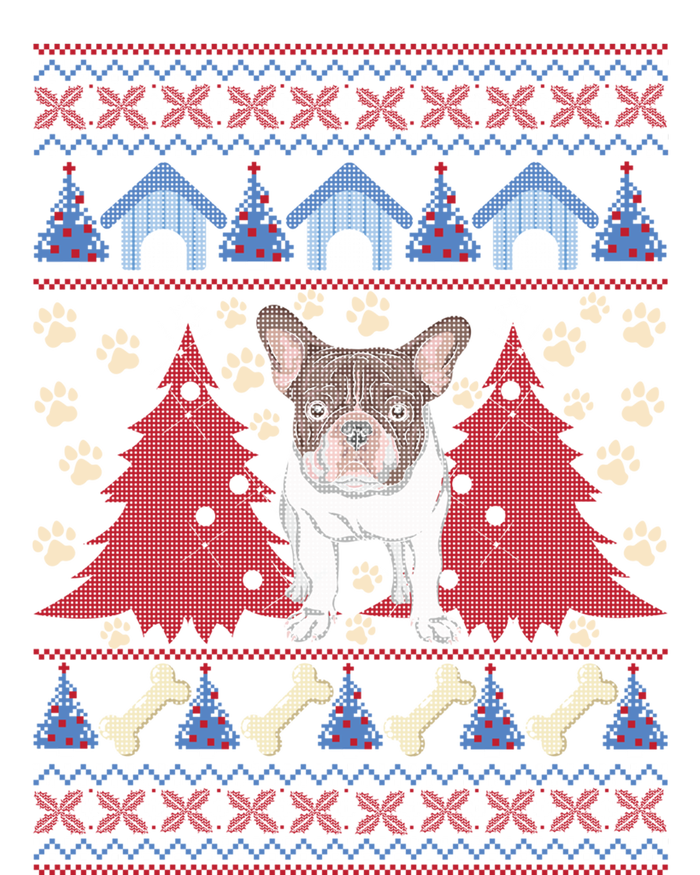 French Bulldog Ugly Christmas Holiday Dog Lover Xmas Gift Funny Gift Women's Long Sleeve Flannel Pajama Set 